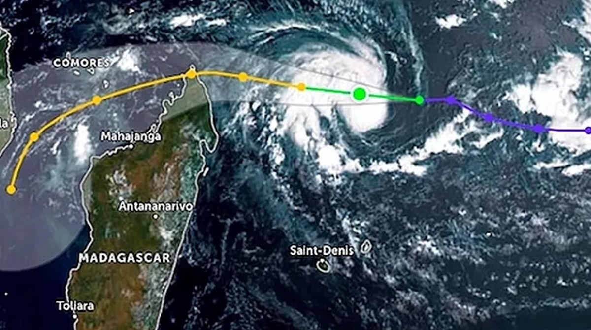Le Nord de la Grande île a été placé en vigilance verte risque cyclonique. Toutes les régions sont concernées (Est, intérieur, Ouest). • ©Capture d'écran Madagascar-Tribune